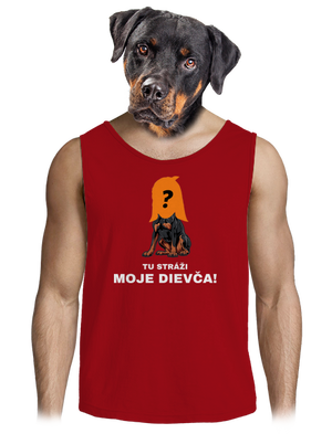 Tu strážim ja pánske tielko Red