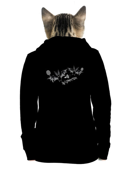 Batminton dámska mikina na zips Black