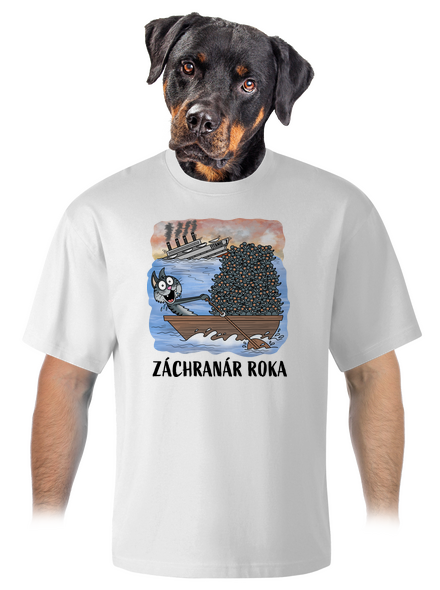 Záchranár roka unisex tričko oversized White