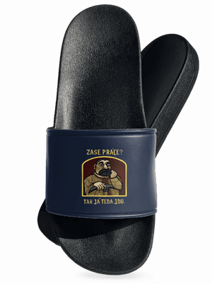 Zase práce? šľapky Navy