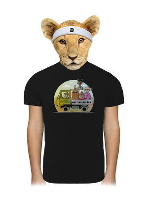 Multikultikára detské športové tričko Black