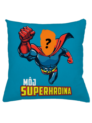 Môj superhrdina vankúš Blue Turquoise