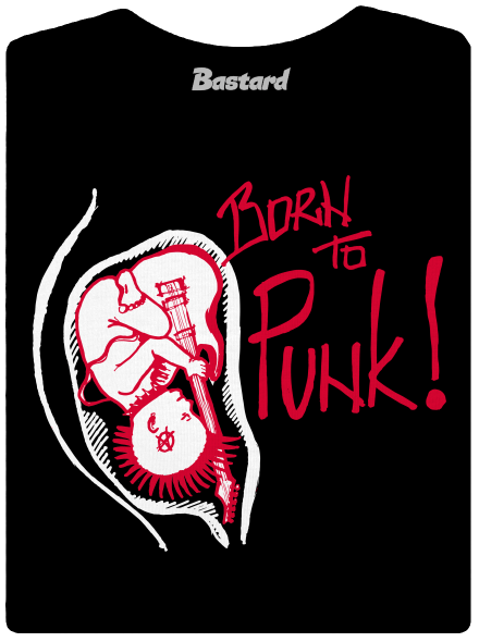 Born to punk dámske tričko Black