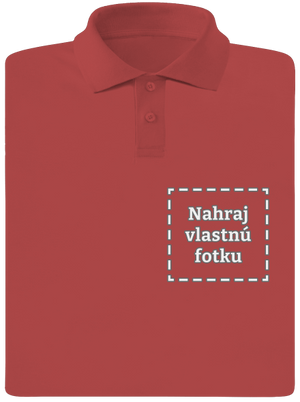 Vlastná potlač pánska polokošeľa Burgundy