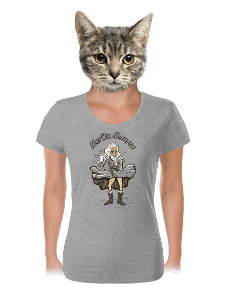 Merlin Monroe dámske tričko Dark Gray Melange
