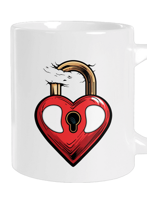 Zámok lásky veľký hrnček White