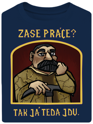 Zase práce? unisex tričko oversized Midnight Blue