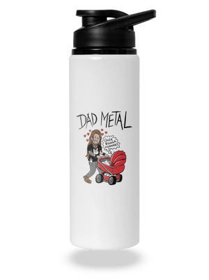 Dad metal flaša na vodu White