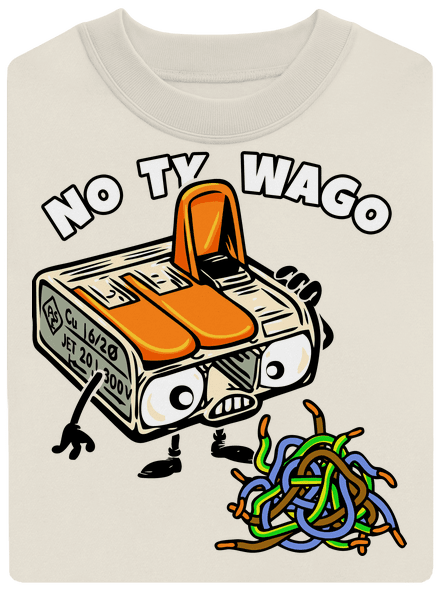 Wago svorka unisex mikina bez kapucne Off White