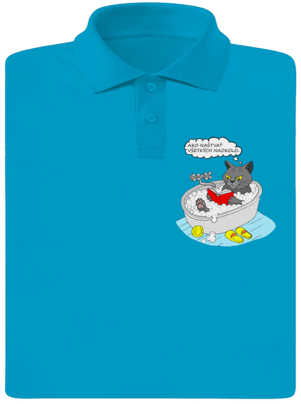 Ako všetkých naštvať pánska polokošeľa Blue Atol