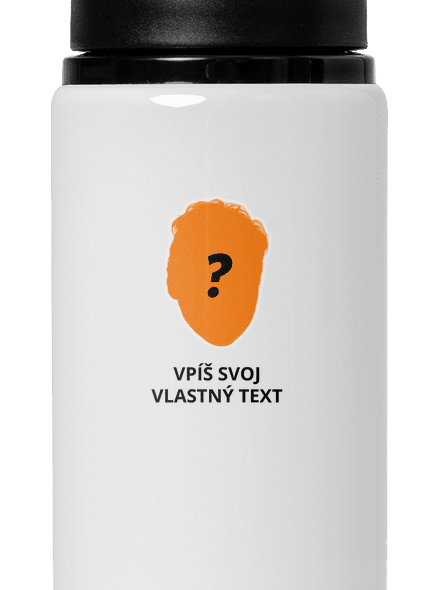 Tvoja hlava flaša na vodu White