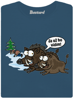 Ja už ho vidím dámske tričko prémium Petrol Blue