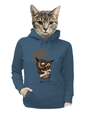 Need more coffee dámska mikina klokanka Denim