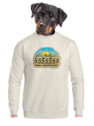 unisex mikina bez kapucne