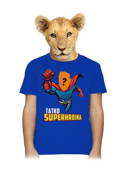 Tatko superhrdina detské tričko Royal Blue