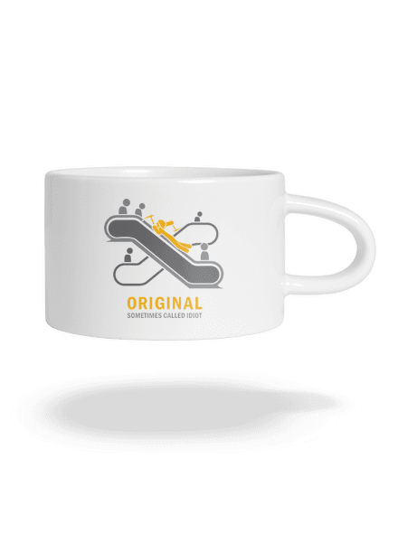 Originál hrnček makronka White