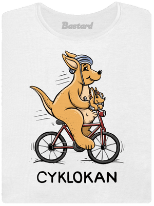 Cyklokan dámske tričko s lemom White