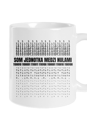 Jednotka medzi nulami klasický hrnček White