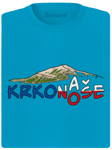 Krkonoše dámske športové tričko Blue Atol