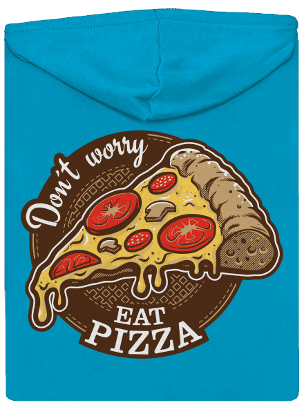 Pizza dámska mikina na zips Blue Atol