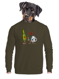 unisex mikina bez kapucne