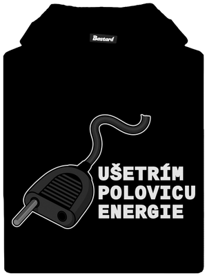 Ušetrím polovicu detská mikina klokanka Black