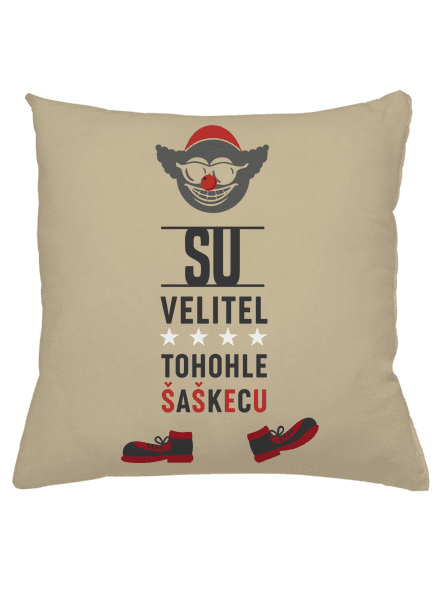 Velitel šaškecu vankúš Beige