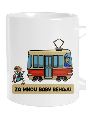 Za mnou baby behajú veľký hrnček White