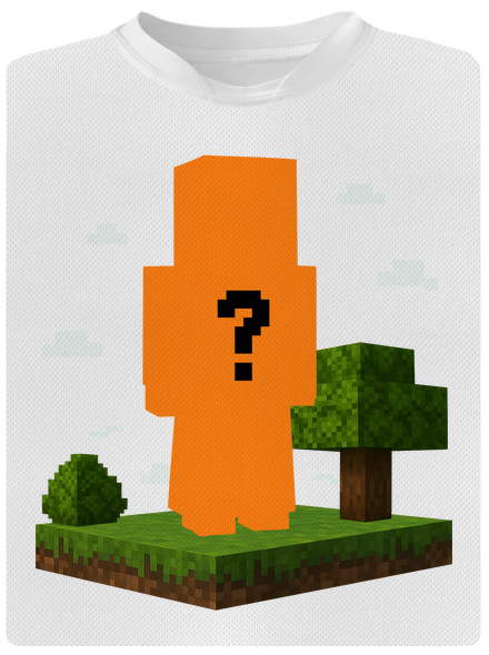 Minecraft z vlastnej fotky detské športové tričko White