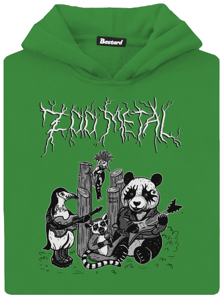 ZOO metal detská mikina klokanka Kelly Green AWD