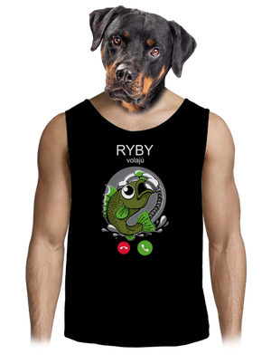 Ryby volají pánske tielko Black