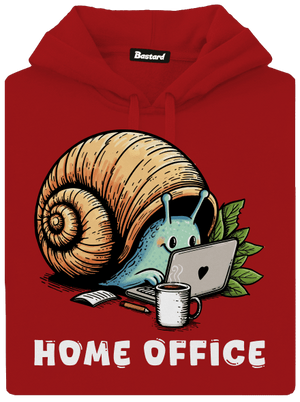 Slimákov home office dámska mikina klokanka Red Mal