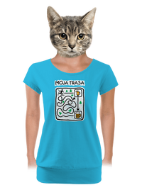 dámske tričko s lemom