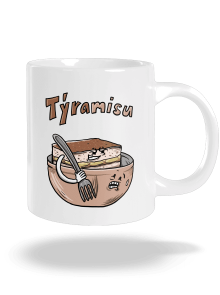 Týramisu veľký hrnček White