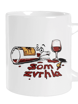 Zvrhlá veľký hrnček White