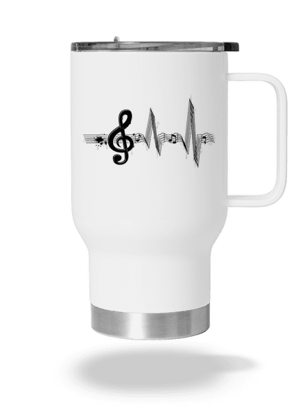 Žijem muzikou termohrnček White