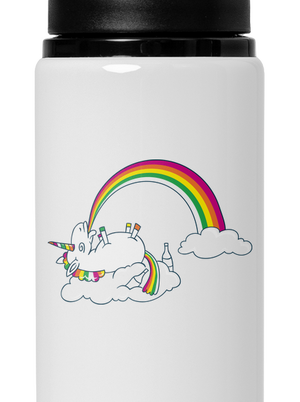 Tajomstvo dúhy flaša na vodu White