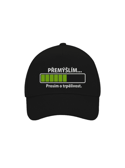 Premýšľam šiltovka baseballka Black
