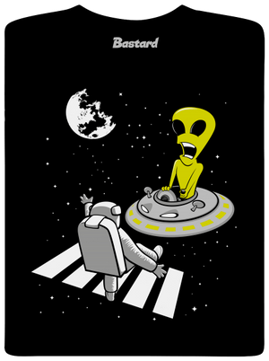 Vesmírny prechod pánske tričko Black