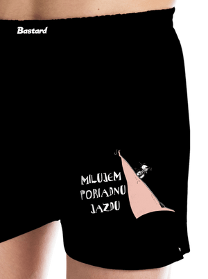 Milujem jazdu pánske trenky Black