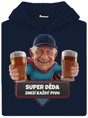 Super dedo pánska mikina klokanka Navy