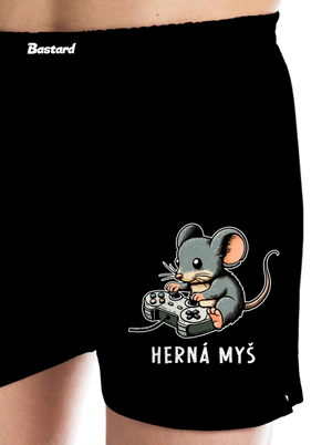 Herná myš pánske trenky Black