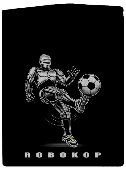 Robokop pánska mikina na zips Black
