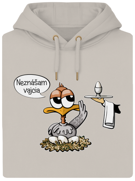 Neznášam vajcia unisex mikina premium Pastel Macchiato
