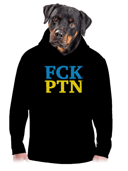FCK PTN pánska mikina klokanka Black