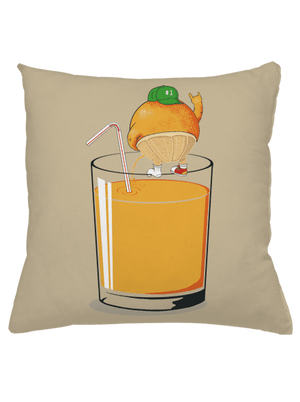 Opitý pomaranč vankúš Beige