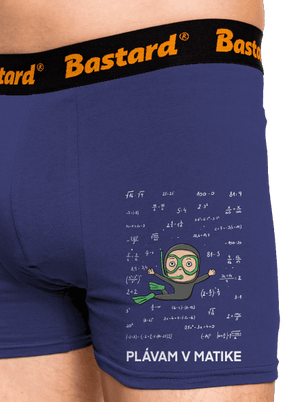 Plávam v matike boxerky Blue Navy