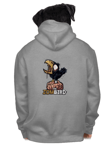 Zombird pánska mikina na zips Light Melange