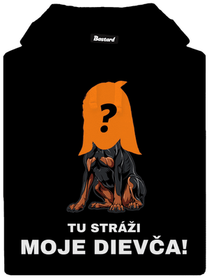 Tu strážim ja pánska mikina klokanka Black