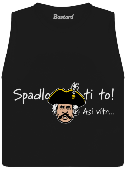 Spadlo ti to dámske tielko voľné Black